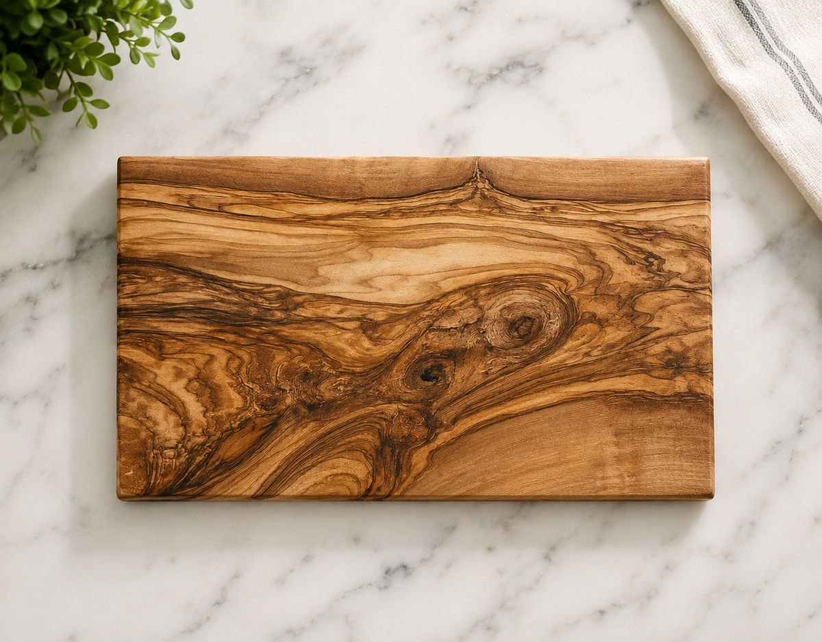 Custom Rectangle Olive Wood Cutting Boards