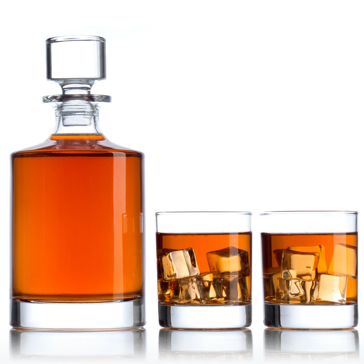 Bellagio Decanter Set with Old Fashion Rocks Glasses