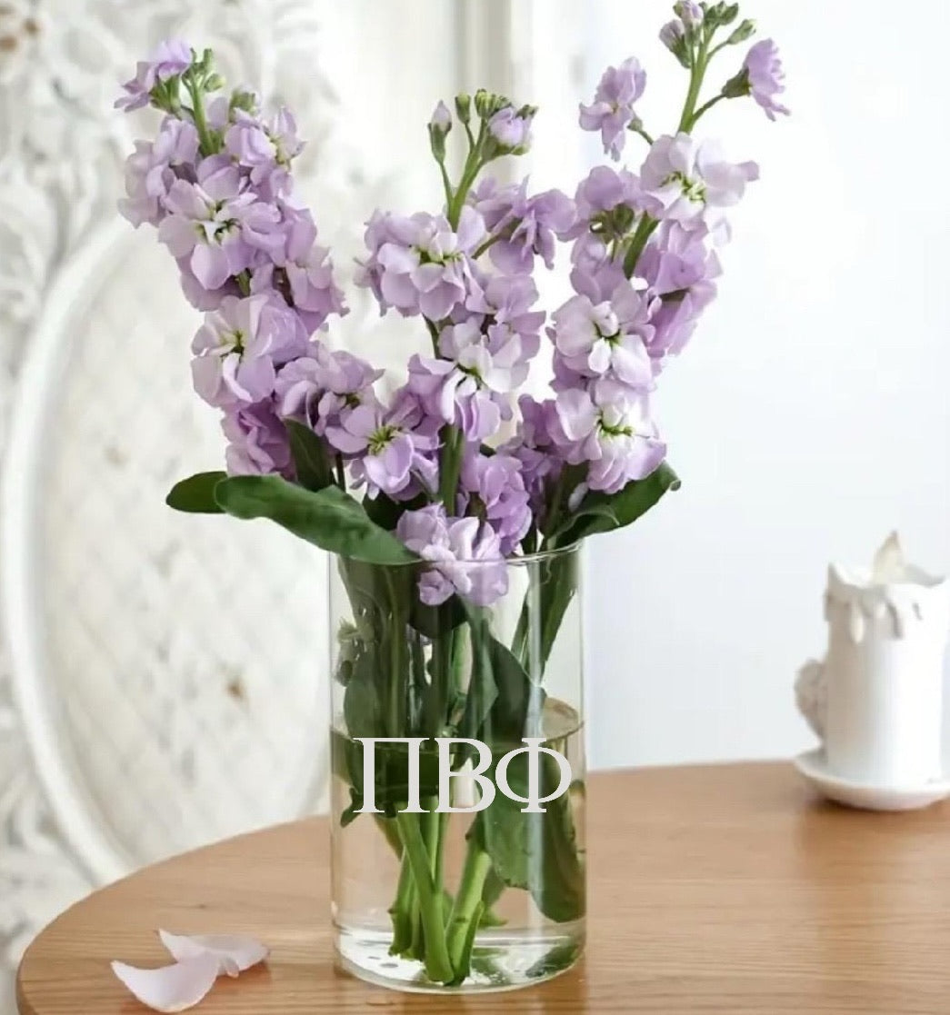 Pi Beta Phi (Ξ ΞΞ¦) Glass Flower Vase