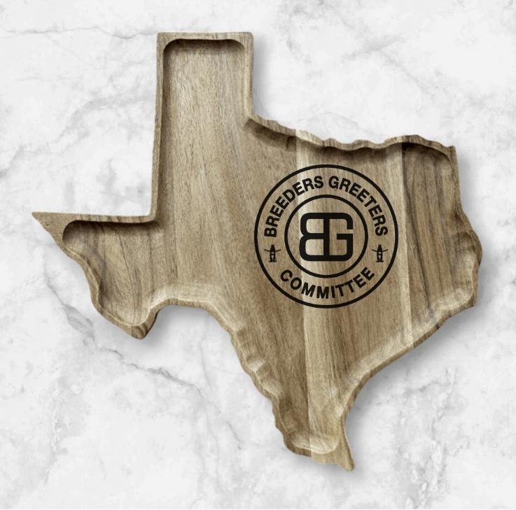 Rodeo Committee Texas Serving Tray (A - I)