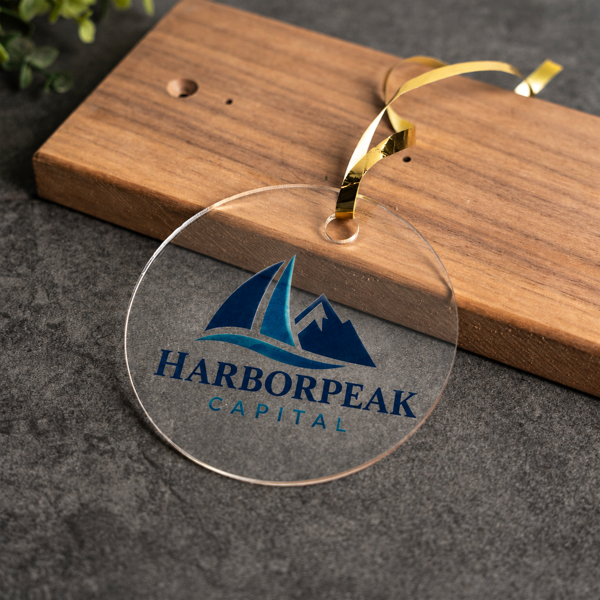 Personalized Acrylic Ornament - Custom UV Printed with Ribbon