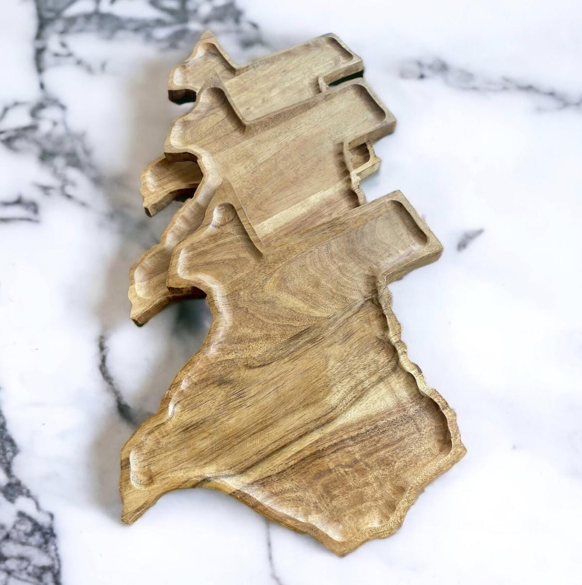 Texas-Shaped Acacia Serving Board | Optional Engraving
