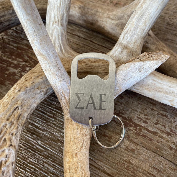 Custom Fraternity Metal Keychain Bottle Openers| Greek Life Bottle Openers| Fraternity Gifts| College Gift| Officially Licensed Accessories