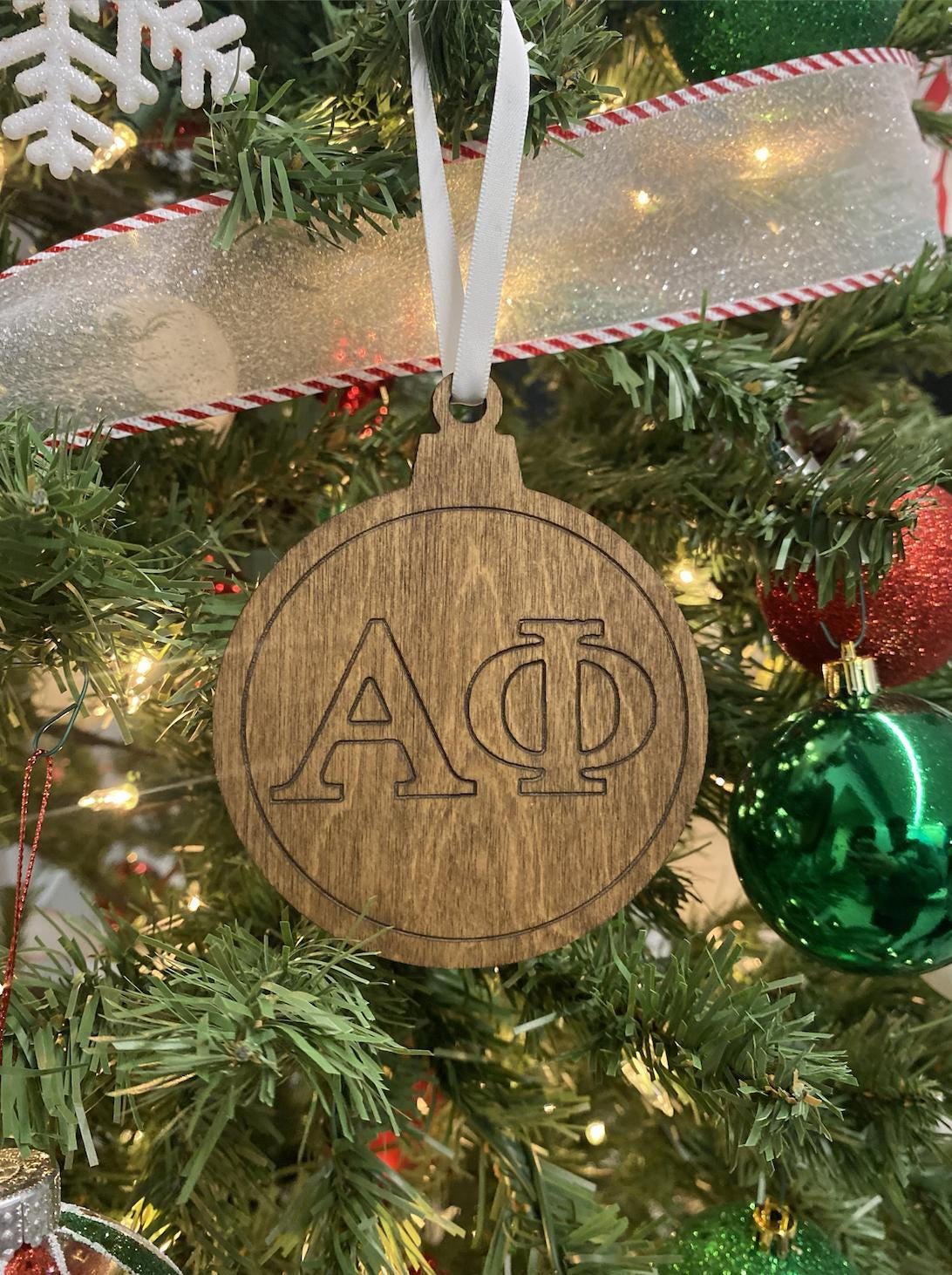 Alpha Phi (ΑΦ) Christmas Ornaments