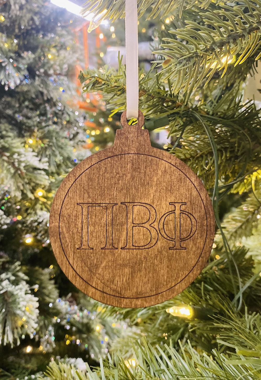 Pi Beta Phi (ΠΒΦ) Wooden Ornament