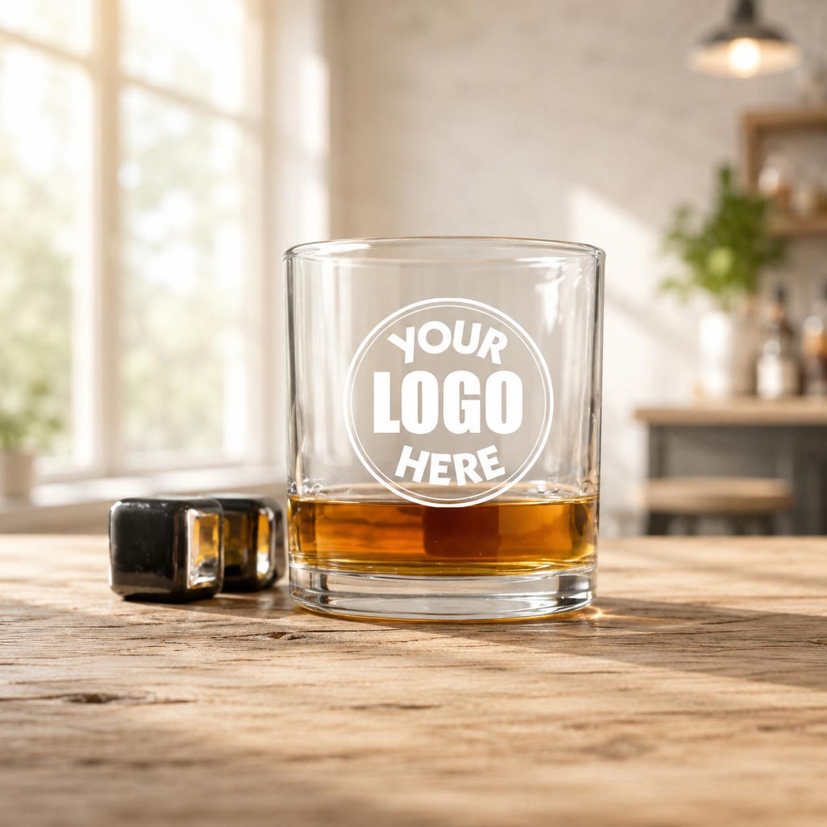 Custom Engraved Whiskey Glass | Personalized 10.5 oz Rocks Barware