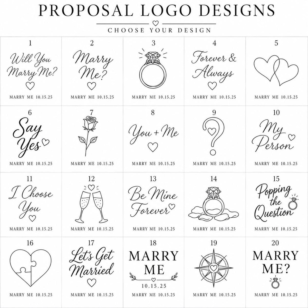 Personalized Proposal Glencairn Glass | Engraved Whiskey Tasting Tumbler