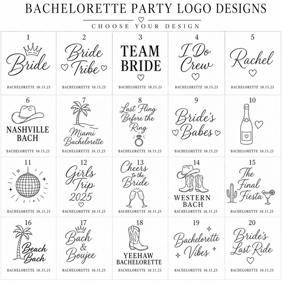 Personalized Bachelorette Shot Glass | Engraved Bride Squad Weekend Favor