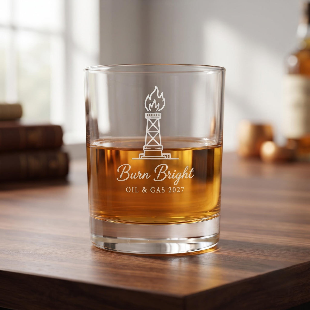 Personalized Oilfield Glassware Set | Engraved Oil & Gas Gift | Beer Wine Shot Whiskey Mason Jar | Custom Roughneck Rig Life