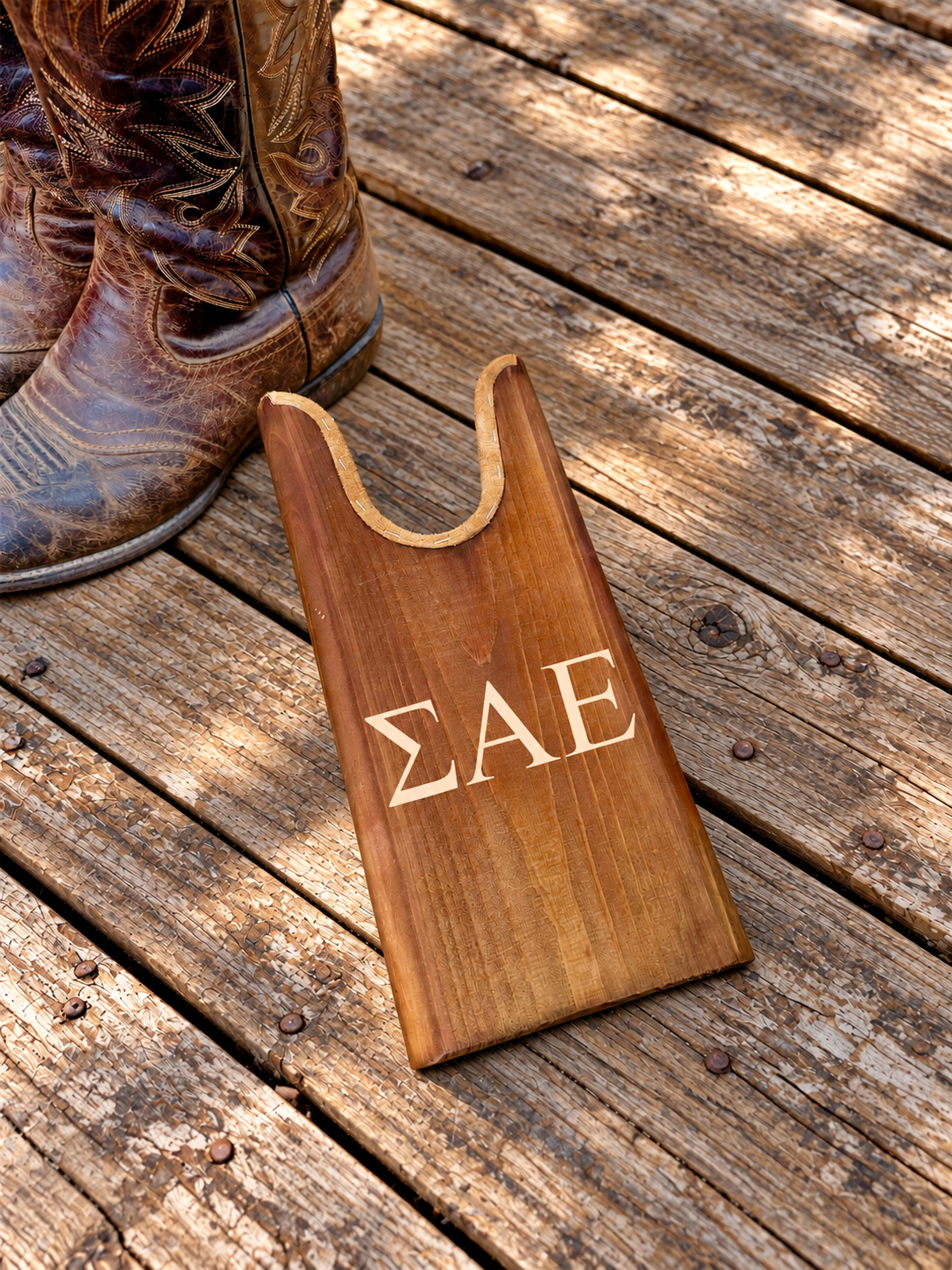 Sigma Alpha Epsilon (ΣΑΕ) Fraternity Wooden Boot Jack