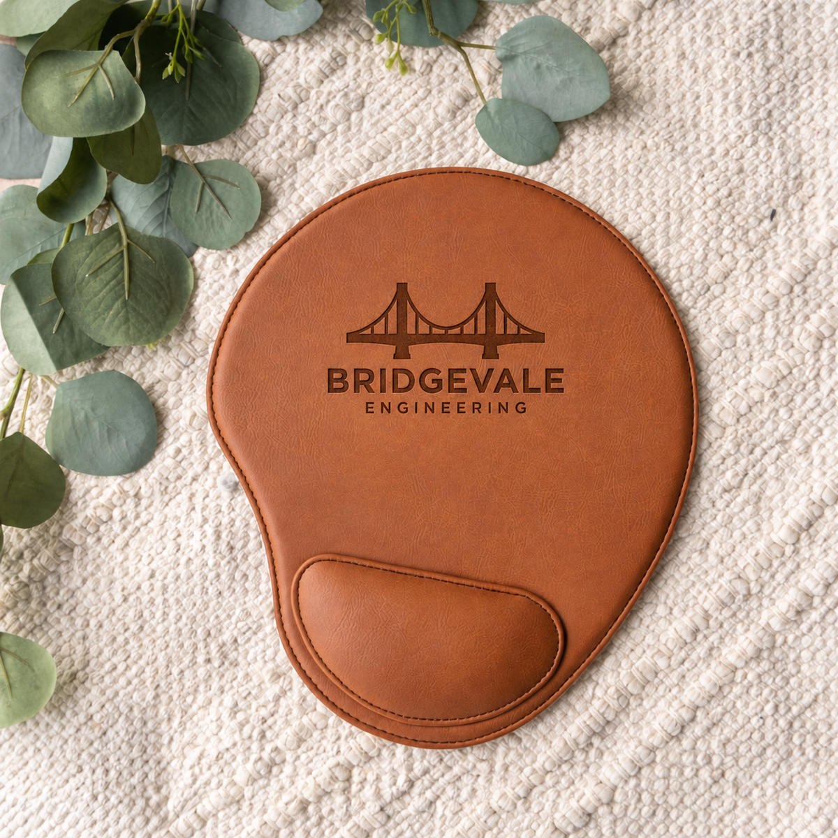 Custom Vegan Leather Mousepad | Personalized with Design or Text