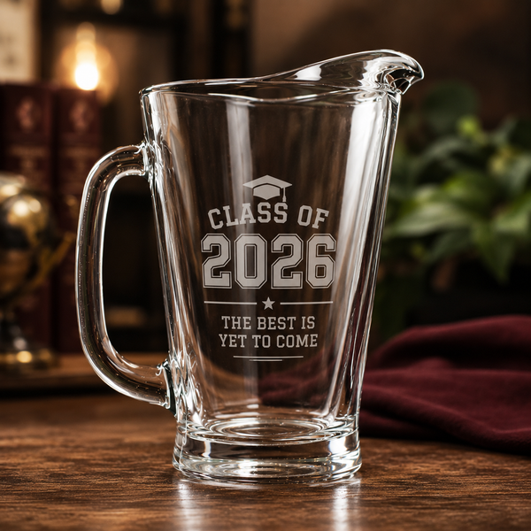 Ring Dunk Pitcher – Custom Etched Glass Pitcher