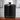 5oz Black Square Round Flask