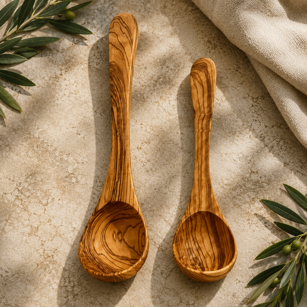 Set of Olive Wood Cooking Ladles