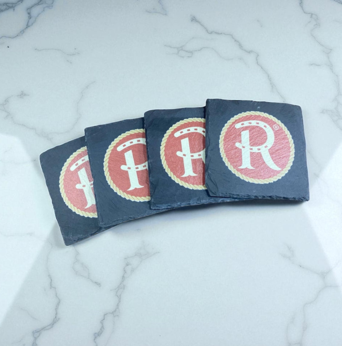 Custom Full Color Print Slate Coasters