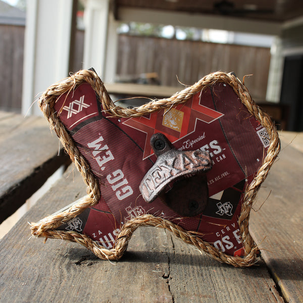 Beer Can Texas Bottle Openers