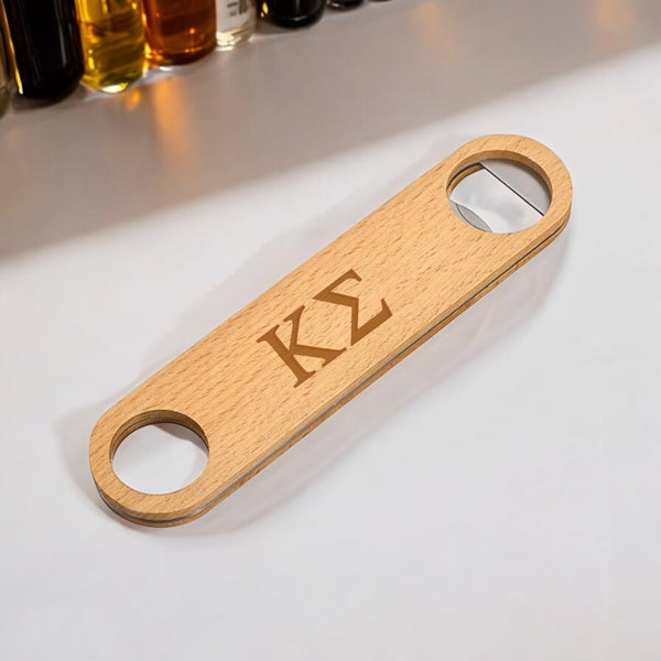 Custom Kappa Sigma (ΚΣ) Wooden Bottle Opener