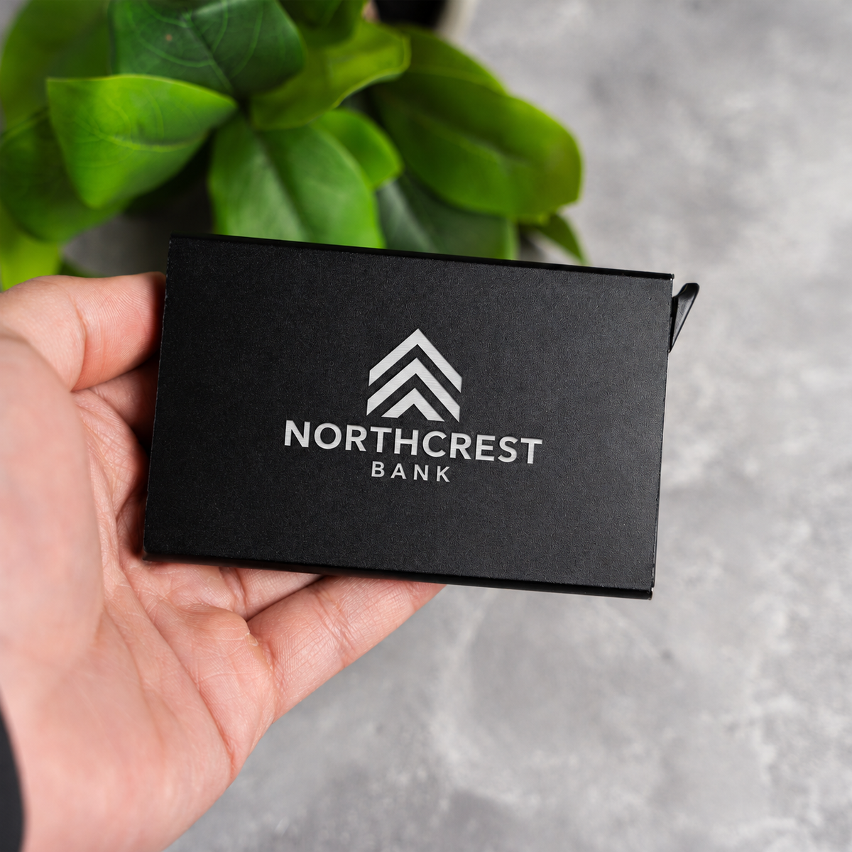Aluminum Credit Card Holder - Slim Lightweight Card Case