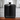 5oz Black Square Round Flask
