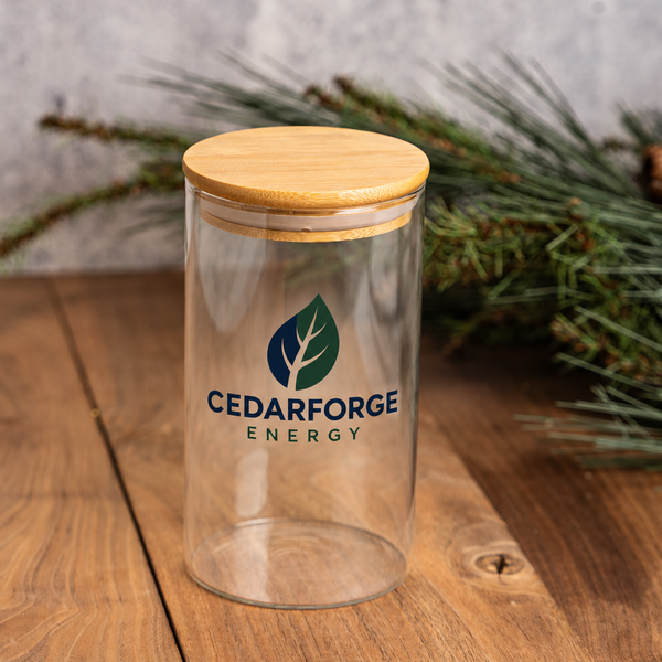 Glass Storage Jar with Bamboo Lid