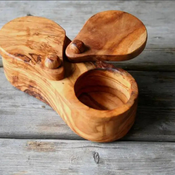 Small Salt & Pepper Cellar with pivoting lids