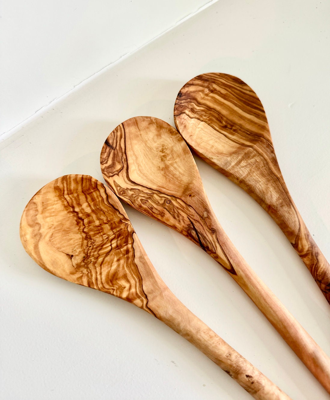 Timber Column Spoon Set of 3 Olive Wood Spoons – Ryan's Woodworking
