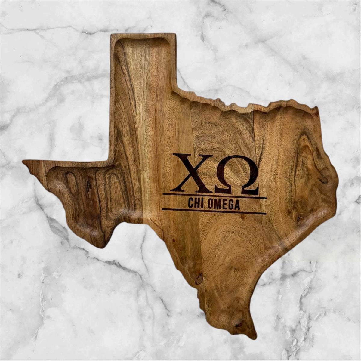 Custom Texas Shaped Serving Tray + Charcuterie Board
