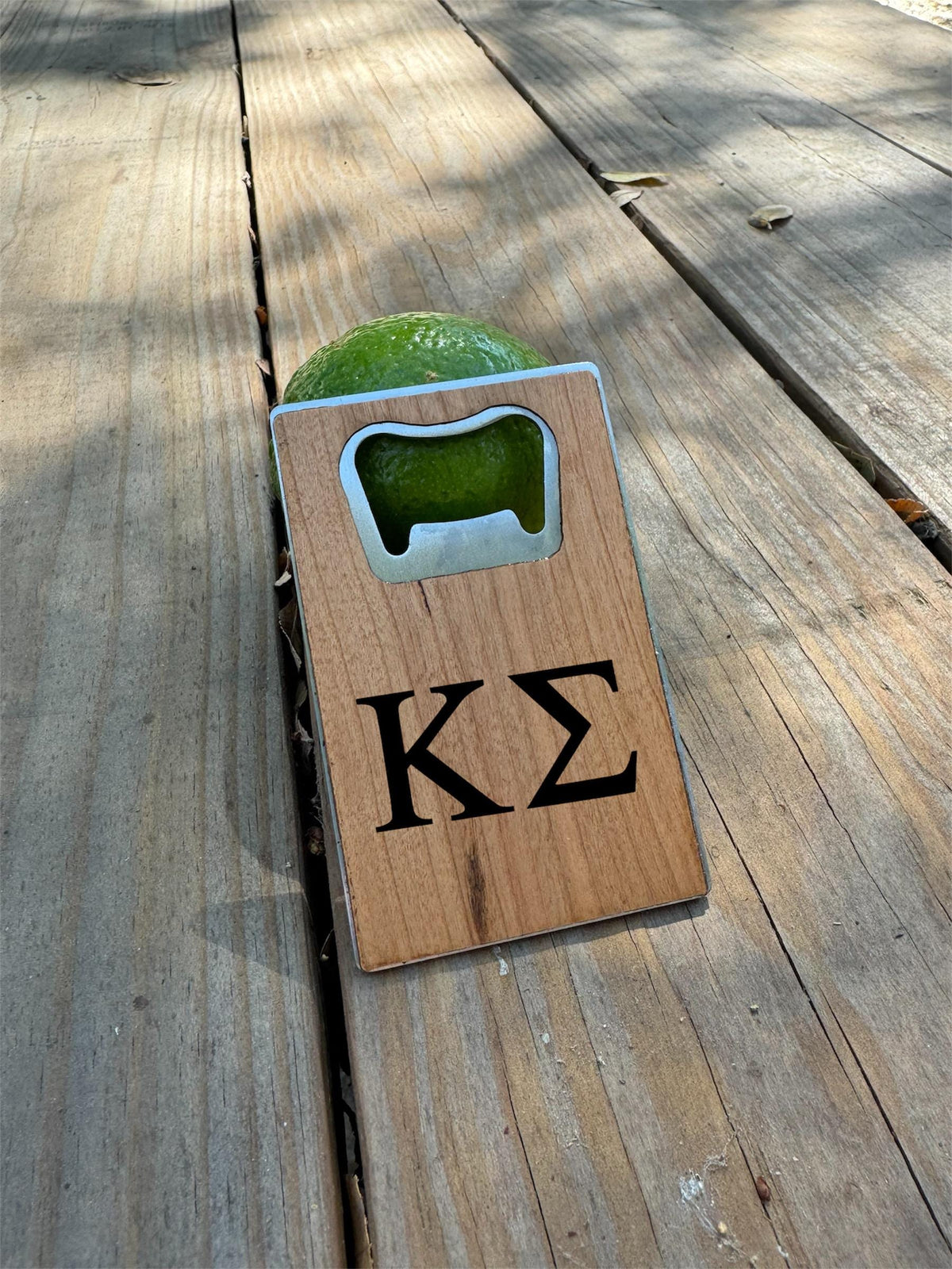 Custom Fraternity Wood Wallet Bottle Opener| Greek Life Bottle Openers| Fraternity Gifts|  College Gift| Officially Licensed Accessories