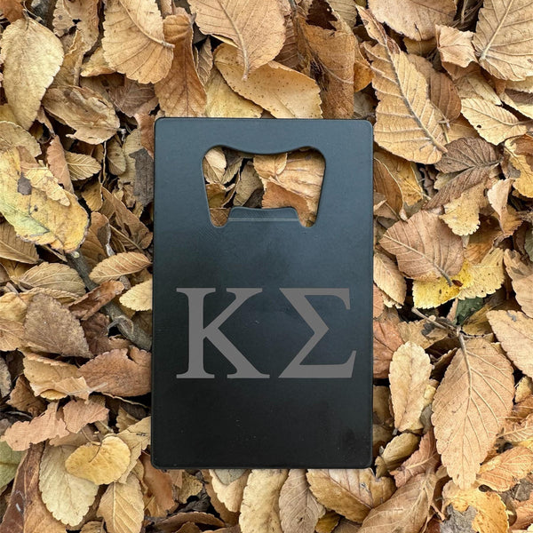 Custom Fraternity Metal Wallet Bottle Opener| Greek Life Bottle Openers| Fraternity Gifts|  College Gift| Officially Licensed Accessories