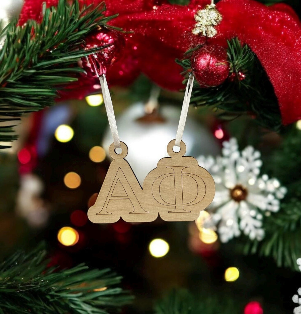 Alpha Phi (ΑΦ) Christmas Ornaments