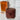 Texas Longhorn Leather Wrap Whiskey Glass Set