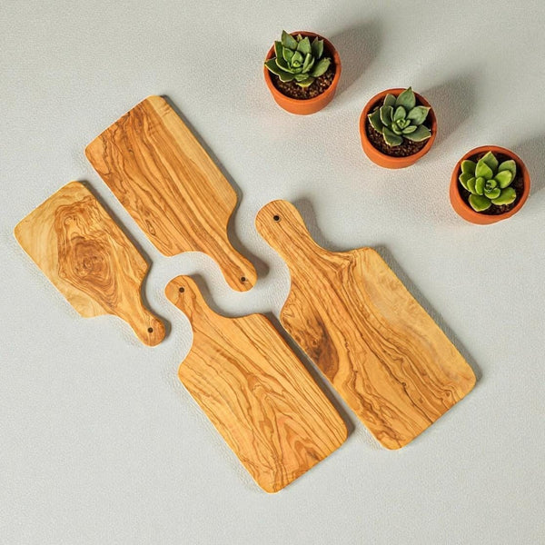 Olive Wood Chopping Boards With Handle- 4 Sizes