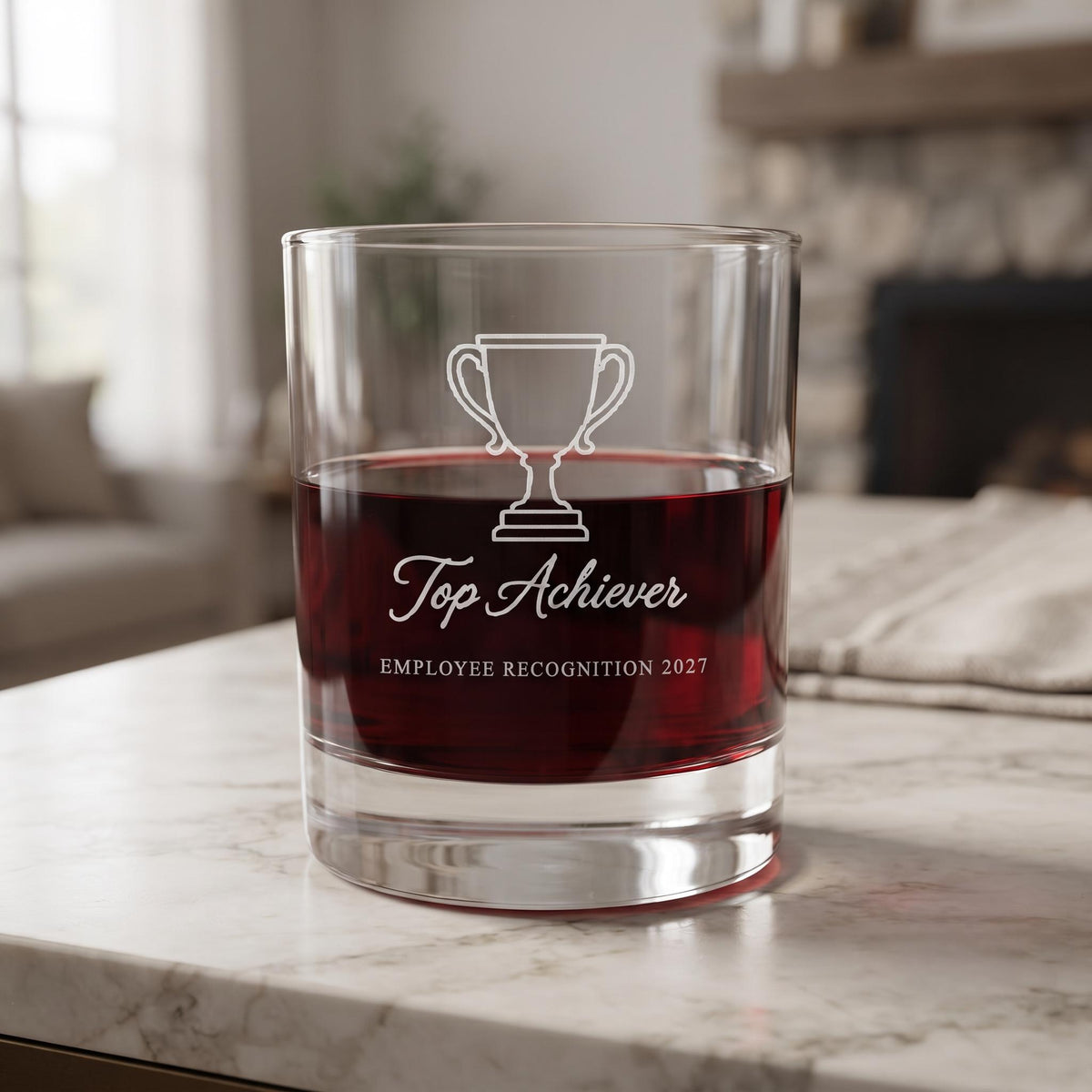 Personalized Employee Recognition Glassware Set | Custom Engraved Corporate Award Gift | Beer Wine Shot Whiskey Mason Jar |