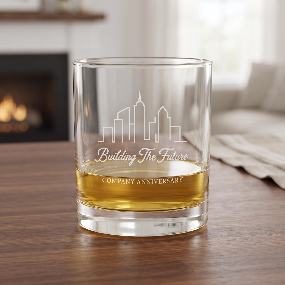 Personalized Company Anniversary Glassware Set | Custom Engraved Corporate Milestone Gift | Beer Wine Shot Whiskey Mason Jar |