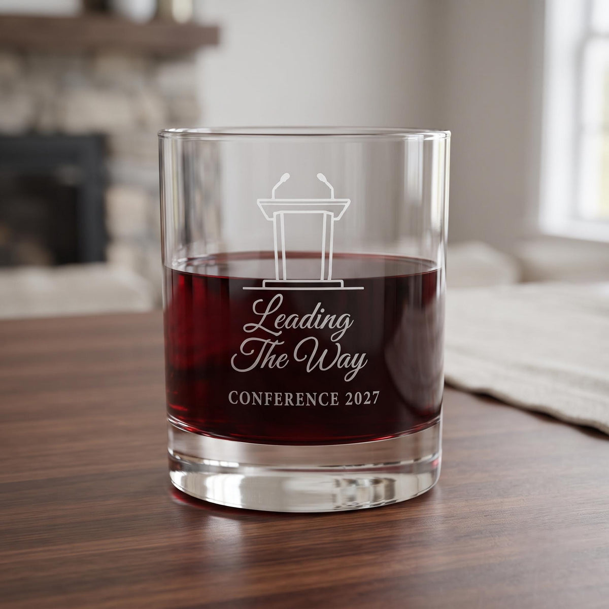 Personalized Conference Glassware Set | Custom Engraved Corporate Summit Gift | Beer Wine Shot Whiskey Mason Jar |