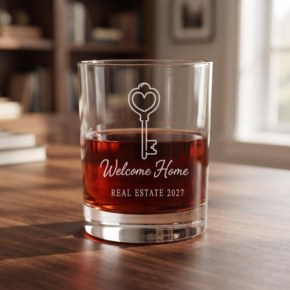 Personalized Realtor Closing Gift Glassware | Engraved Real Estate New Home Gift | Beer Wine Shot Whiskey Mason Jar | Custom Welcome Home