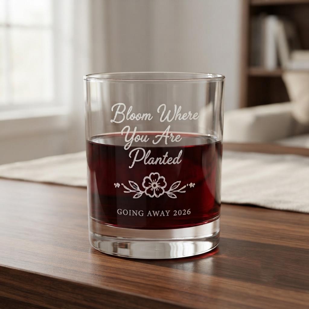 Personalized Going Away Glassware Set | Engraved Moving Relocation Gift | Beer Wine Shot Whiskey Mason Jar | Custom PCS Adventure Awaits