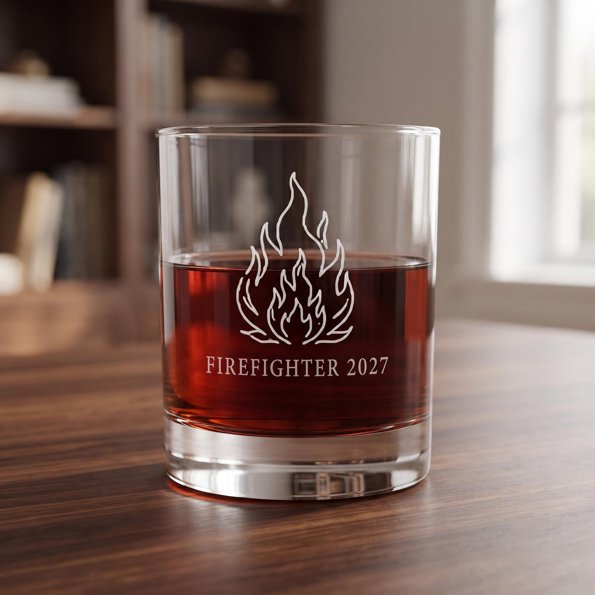 Personalized Firefighter Glassware Set | Engraved Fire Department Gift | Beer Wine Shot Whiskey Mason Jar | Custom Rescue Squad