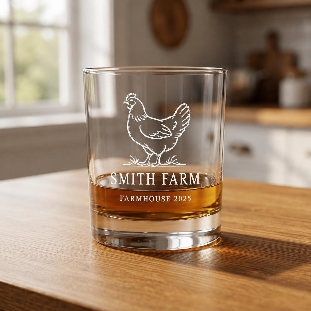 Personalized Farmhouse Glassware Bulk Set | Engraved Farm Life Gift | Beer Wine Shot Whiskey Mason Jar | Custom Country Farm Favor