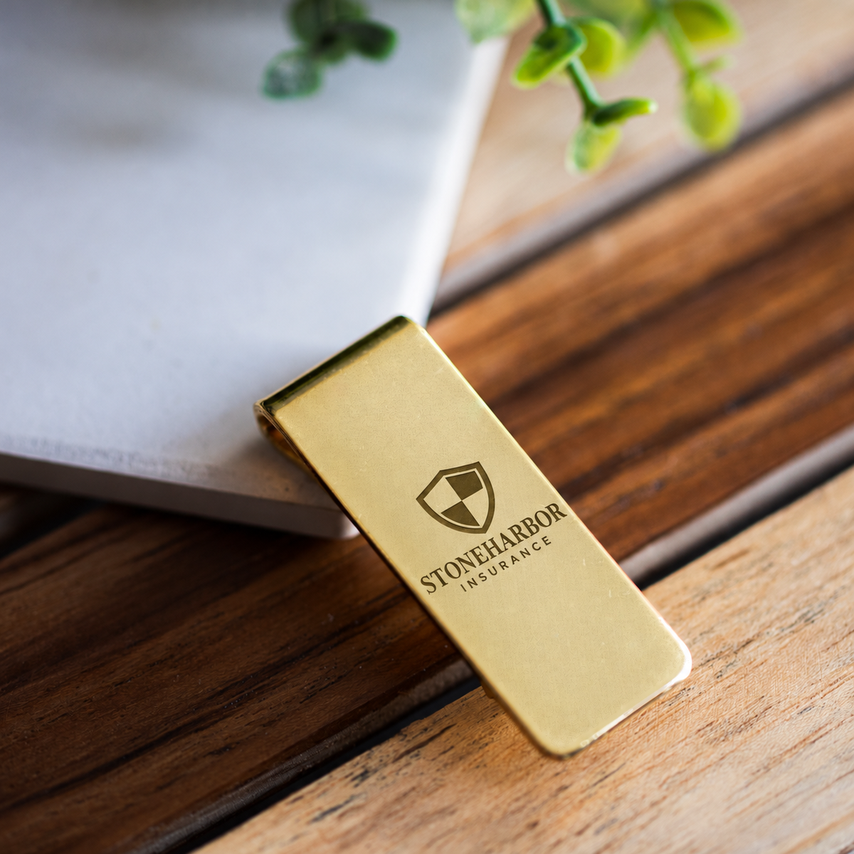 Personalized Metal Money Clip - Laser Engraved, 50mm x 20mm