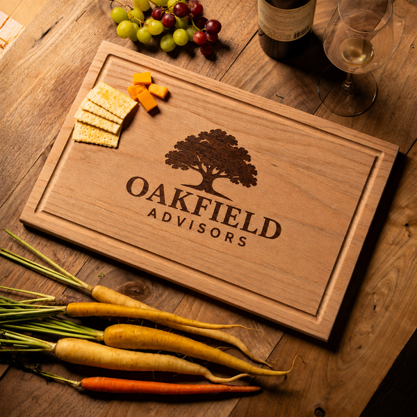 Personalized Rectangle Cutting Board - Walnut, Red Oak or Maple