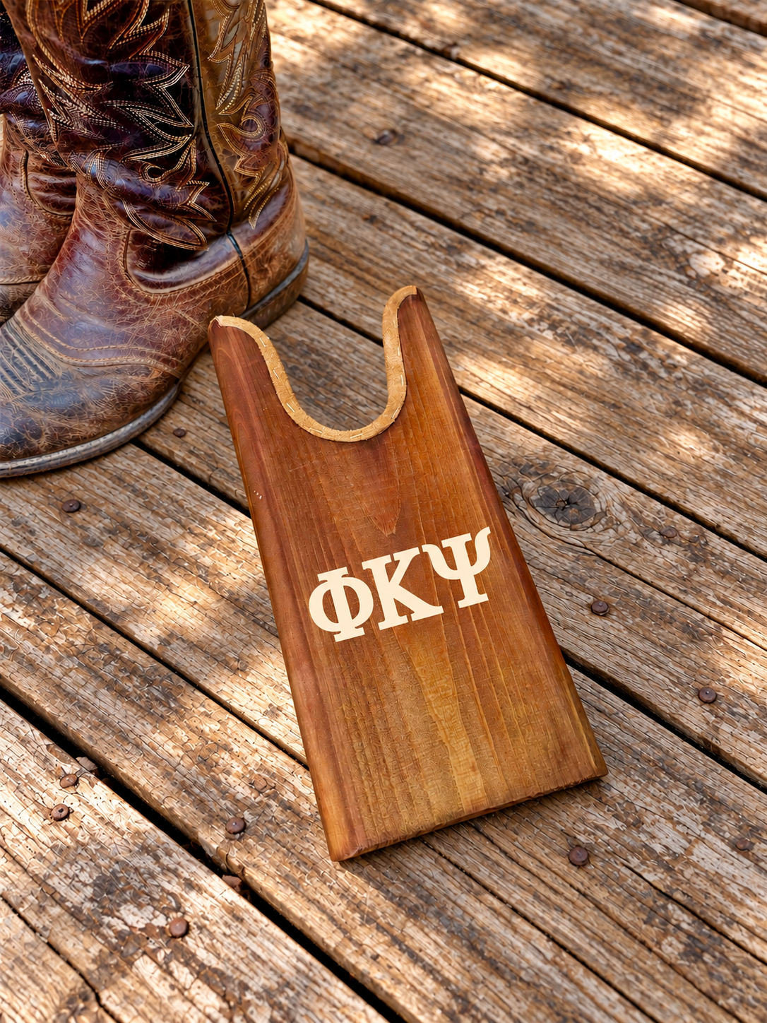 Phi Kappa Psi (ΦΚΨ) Fraternity Wooden Boot Jack