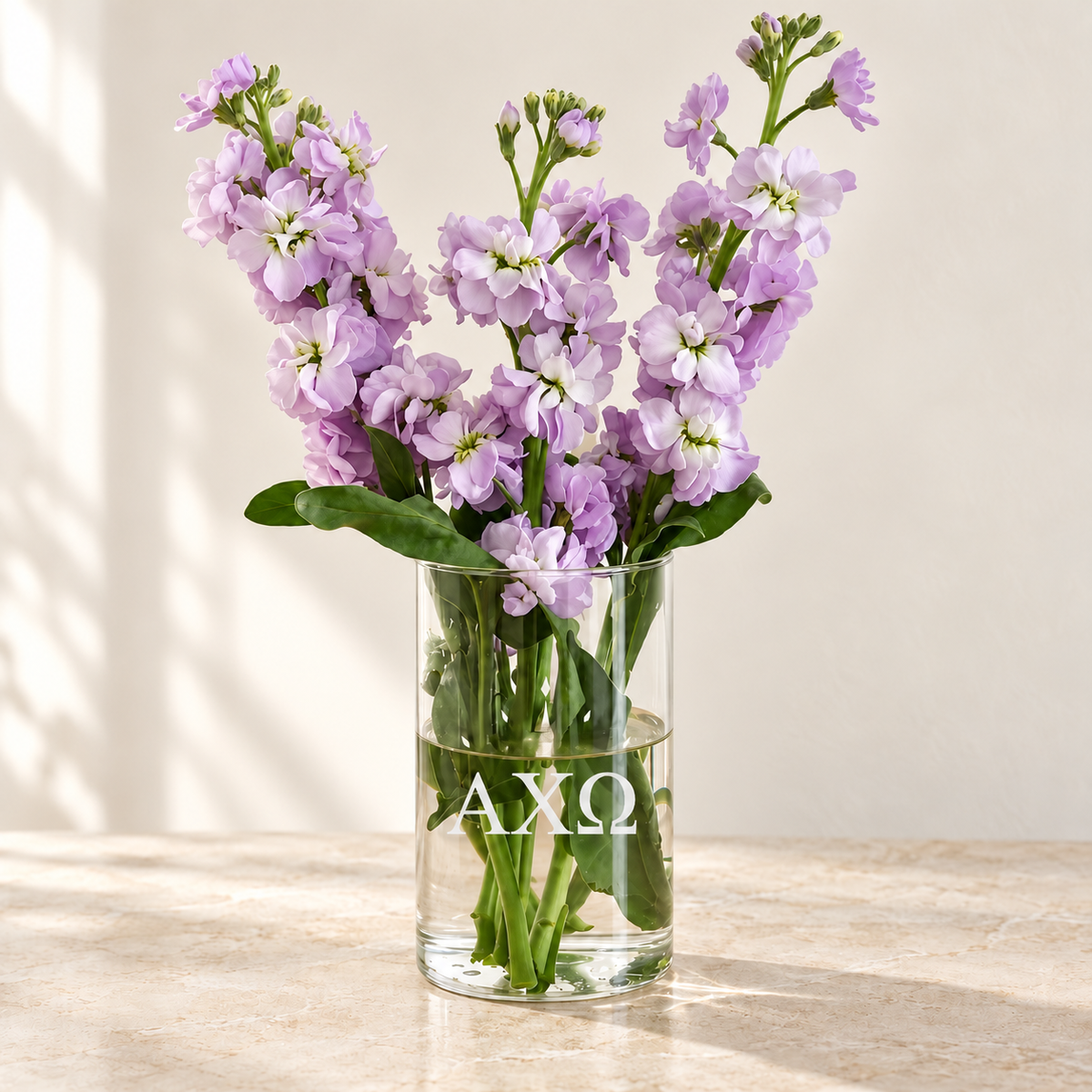 Sorority Glass Flower Vase
